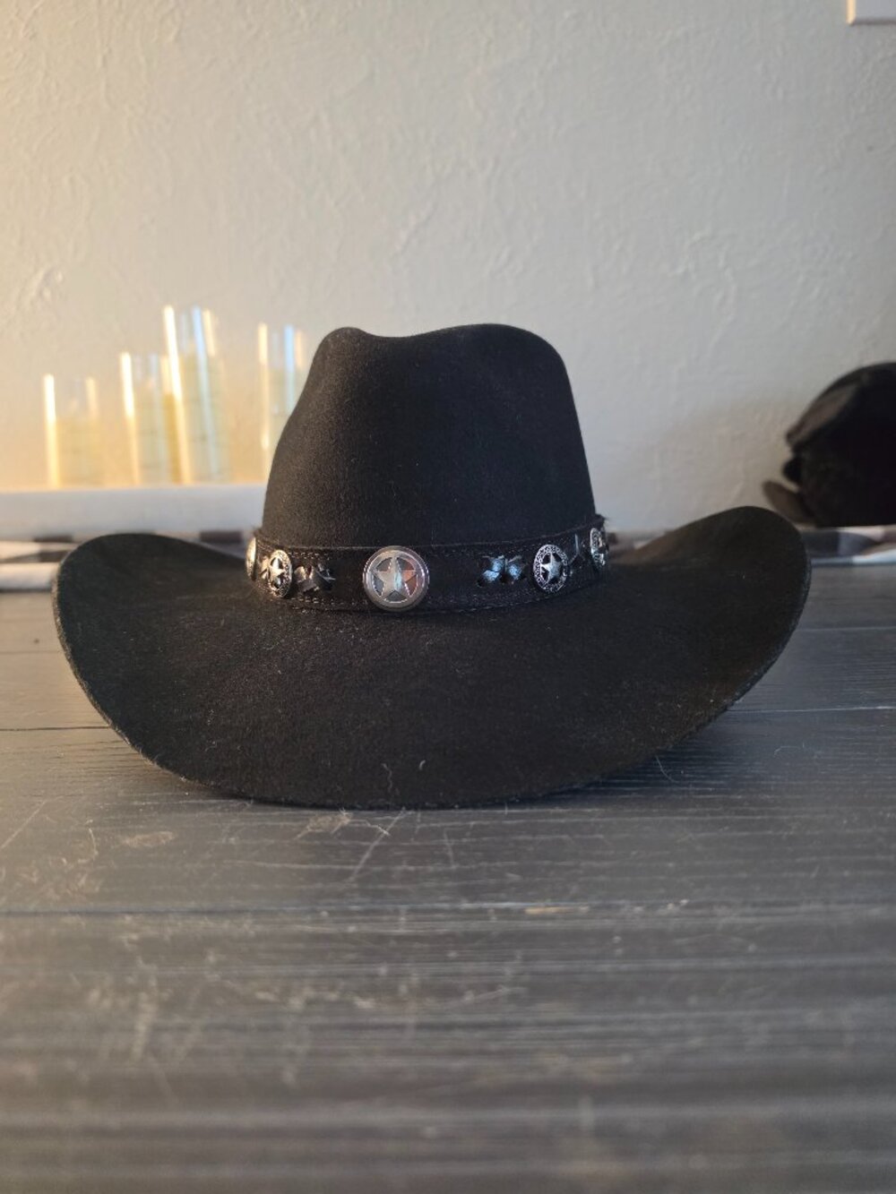 Bullhide Hats - STAR STUDDED 4X Premium Wool Western Cowboy Hat - Black
